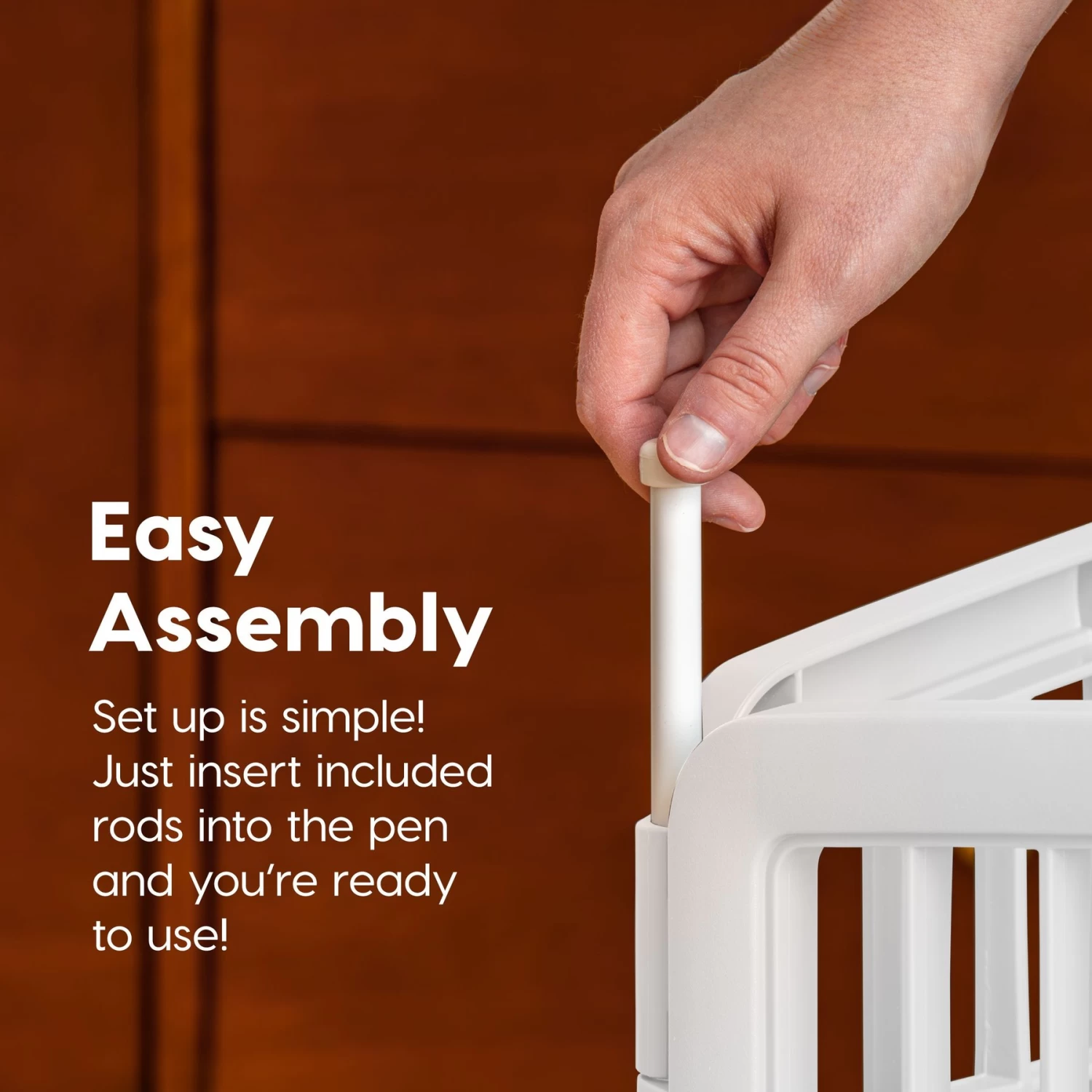 IRIS USA 4-8 Panel Dog Exercise Playpen With Door - Image 3