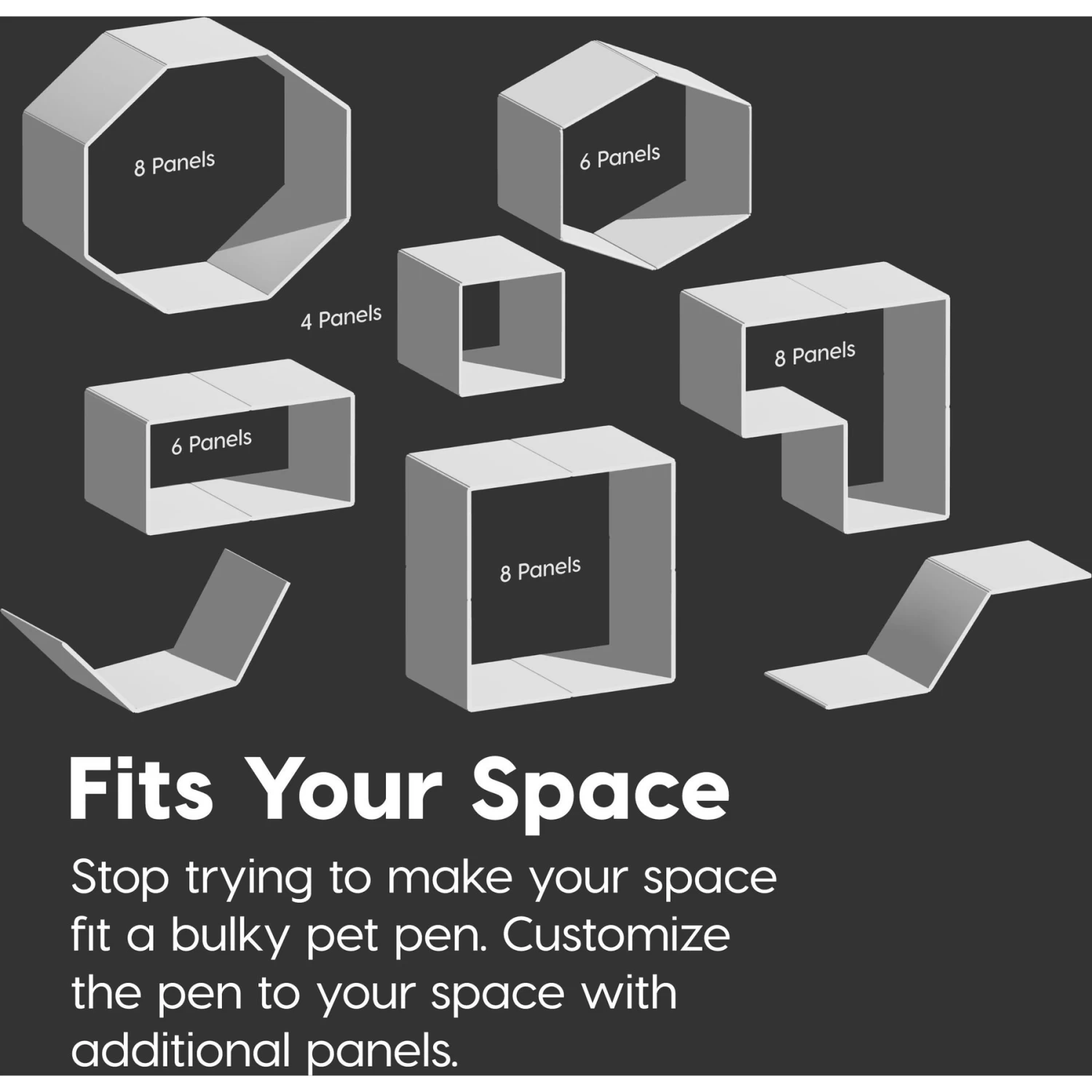 IRIS USA 4-8 Panel Dog Exercise Playpen With Door - Image 8