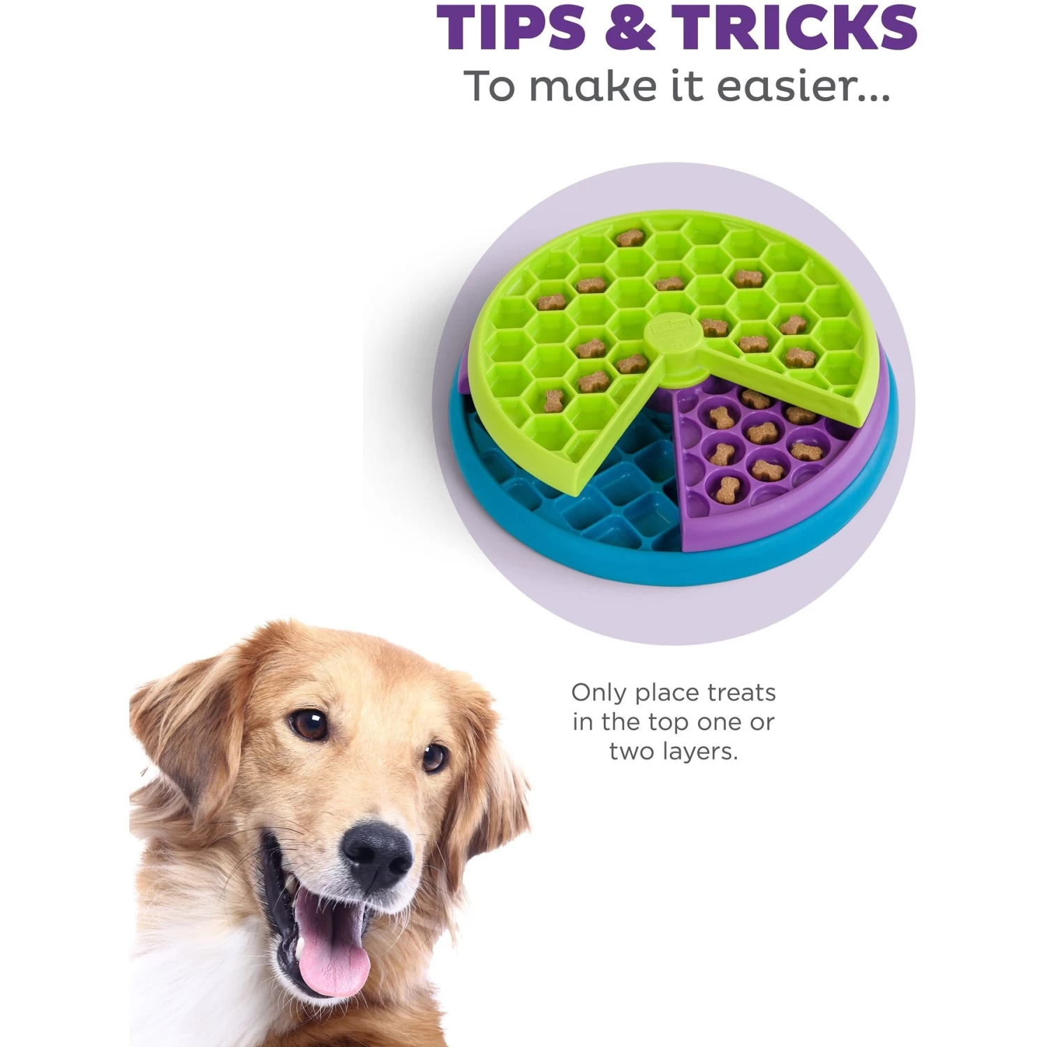 Outward Hound Lickin' Layers Interactive Puzzle Game & Slow Feeder, Multicolor, One-Size - Image 4