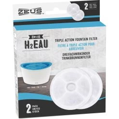 Zeus H2EAU Drinking Fountain Filters, 2 Count