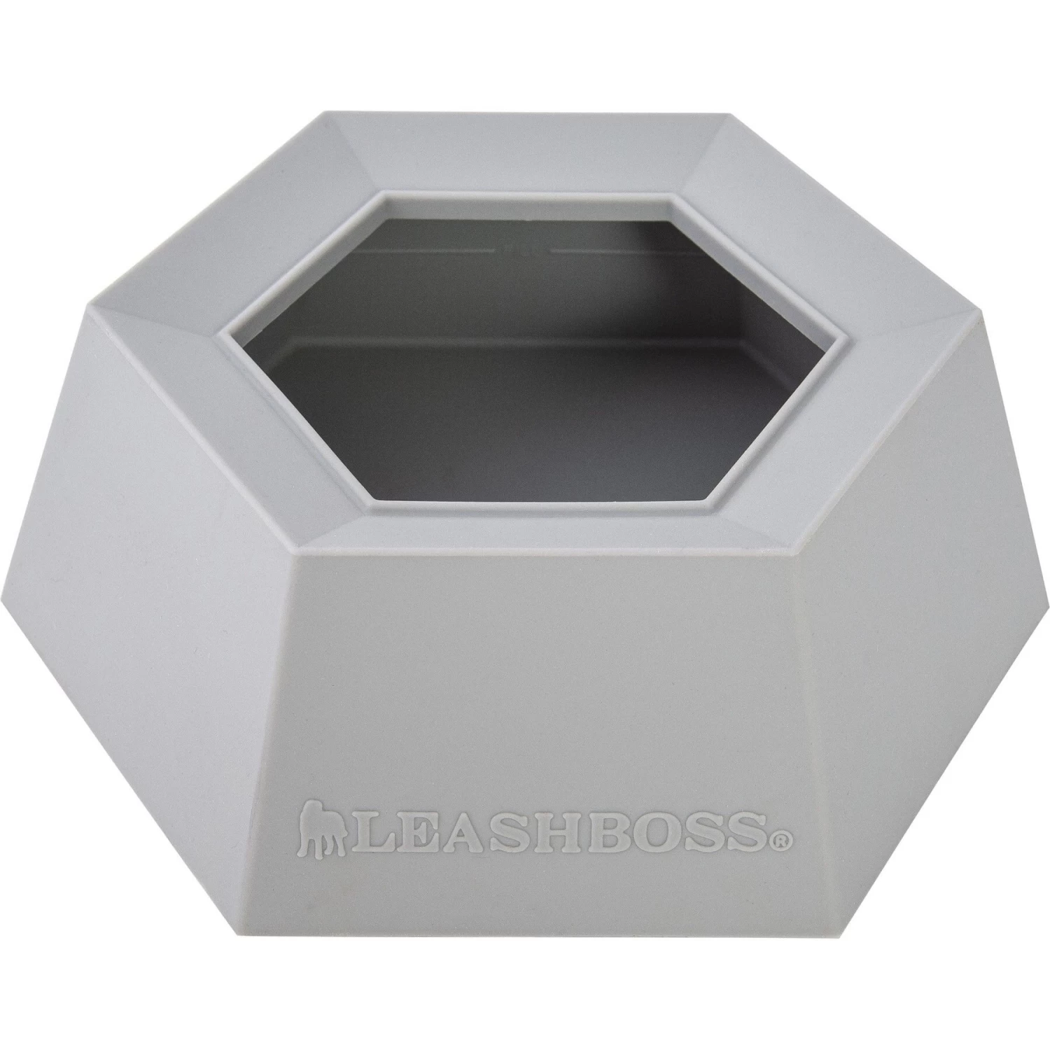 Leashboss Splashless Travel Dog Water Bowl, Gray, 40-oz Cup