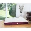 Armarkat Dog Pillow Bed With Removable Cover, Burgundy/Ivory