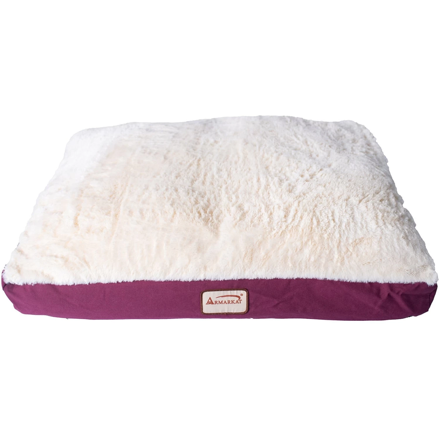 Armarkat Dog Pillow Bed With Removable Cover, Burgundy/Ivory - Image 5