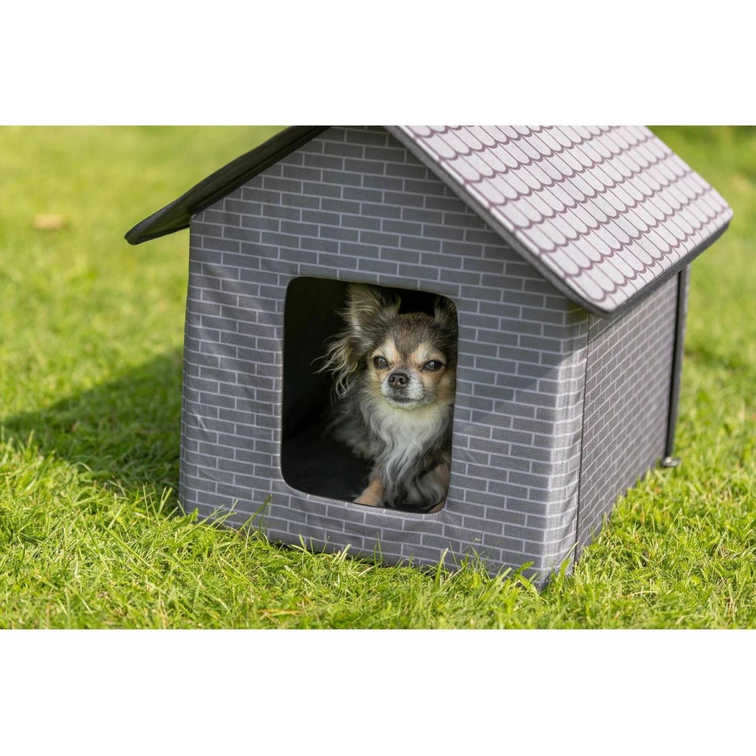 TRIXIE Insulated Outdoor Cat & Dog House, Gray - Image 2