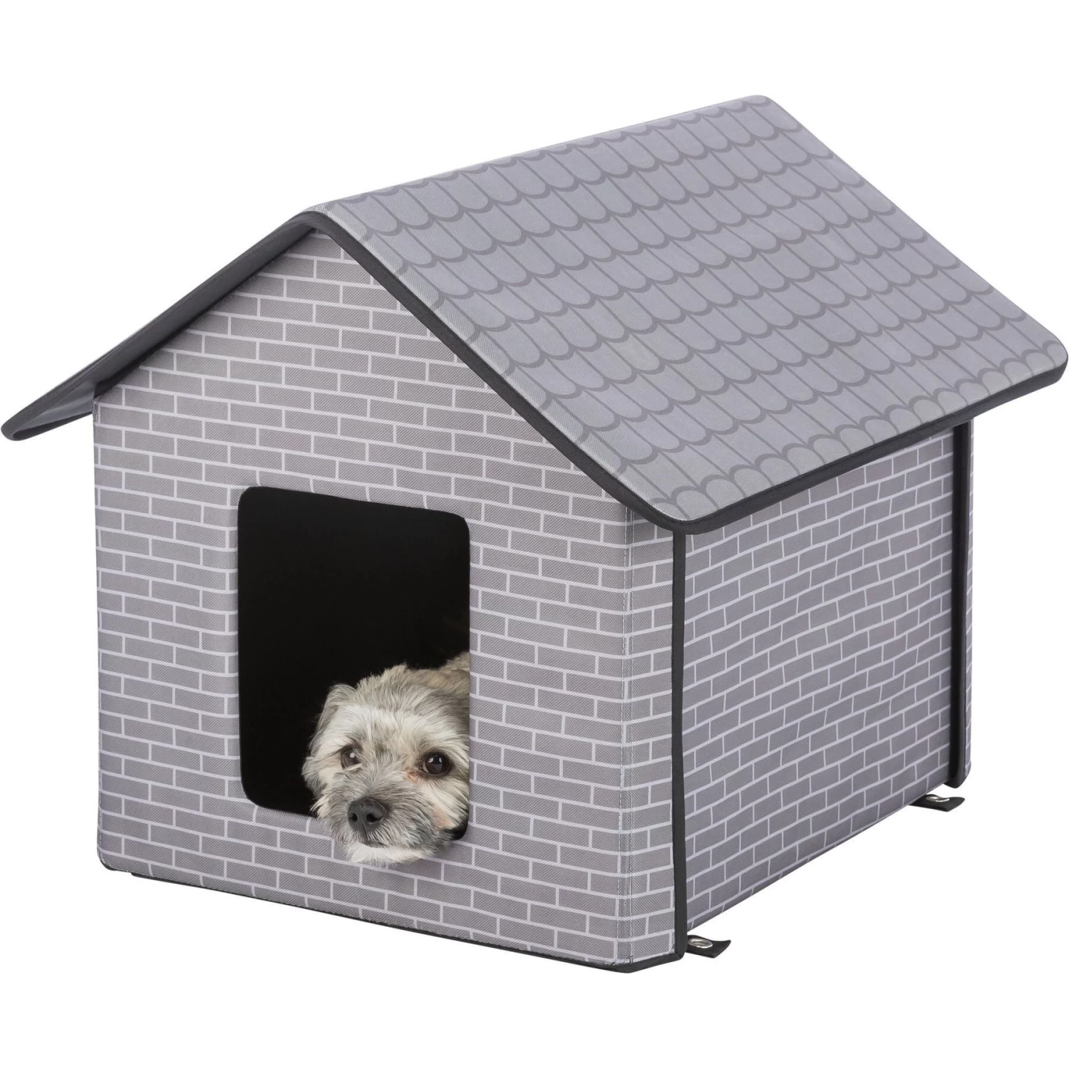 TRIXIE Insulated Outdoor Cat & Dog House, Gray - Image 8