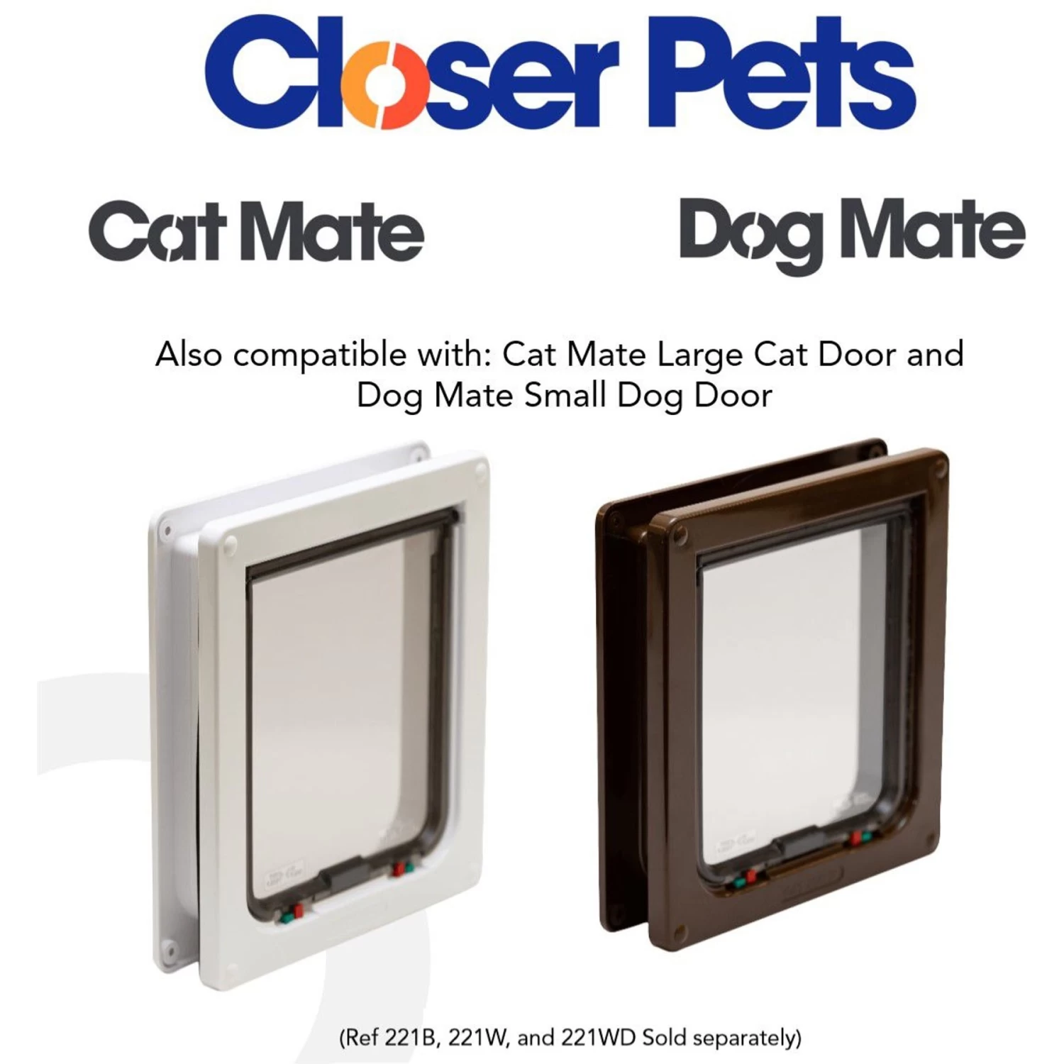 Closer Pets Cat Mate 2-inch Wall Liner Door Accessory, White, Large - Image 6