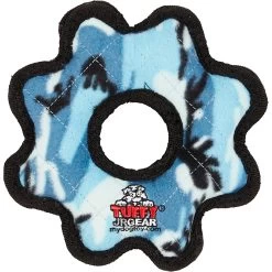 Tuffy's Junior Gear Ring Squeaky Plush Dog Toy