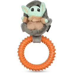Fetch For Pets Star Wars Mandalorian The Child In Cradle Puppy Teething Ring Dog Toy