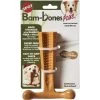 Ethical Pet Bambone Plus Peanut Butter Flavored Tough Chew Dog Toy, Tan