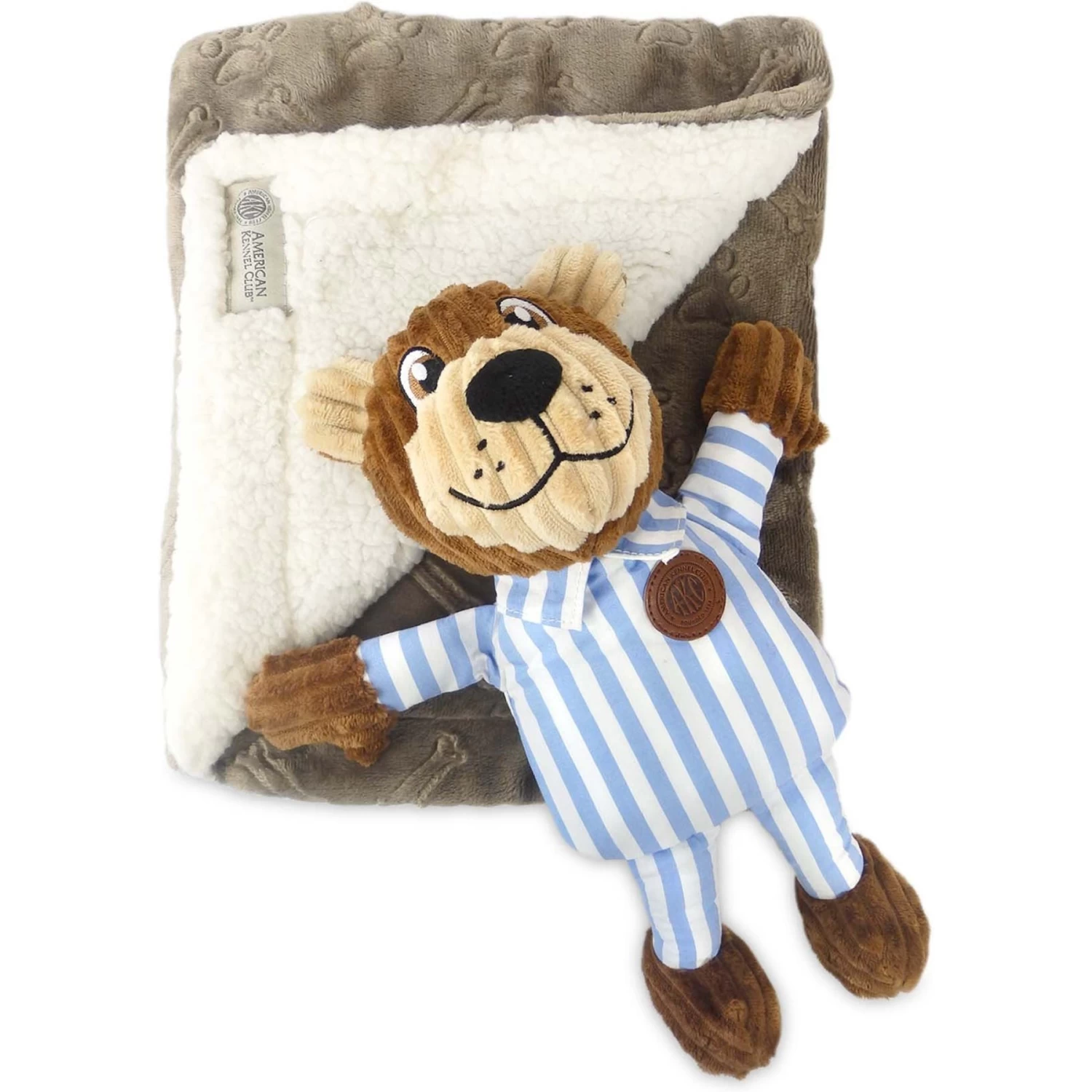 American Kennel Club AKC Dog Blanket & Plush Bear Set - Image 3