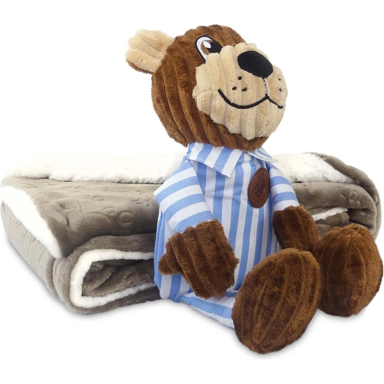 American Kennel Club AKC Dog Blanket & Plush Bear Set - Image 4