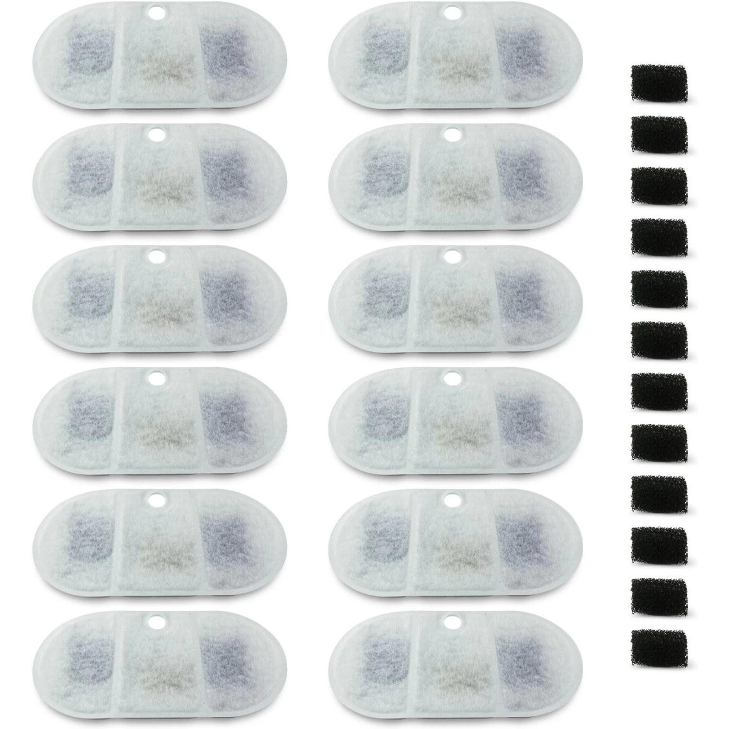 Pet Standard PETLIBRO BPA-Free Capsule Pet Water Fountain Replacement Filter, 71-oz, 12-pack
