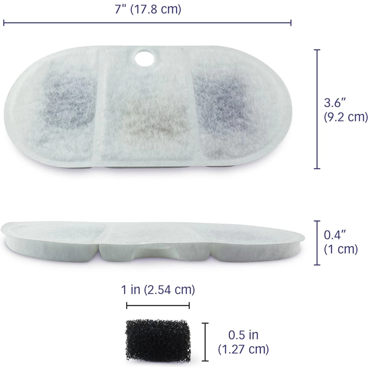 Pet Standard PETLIBRO BPA-Free Capsule Pet Water Fountain Replacement Filter, 71-oz, 12-pack - Image 3