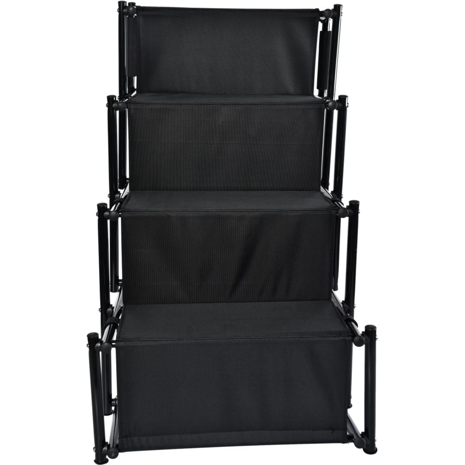 Max & Marlow Go Gear Portable Anti-Slip Safety Dog Stairs, Black, Large