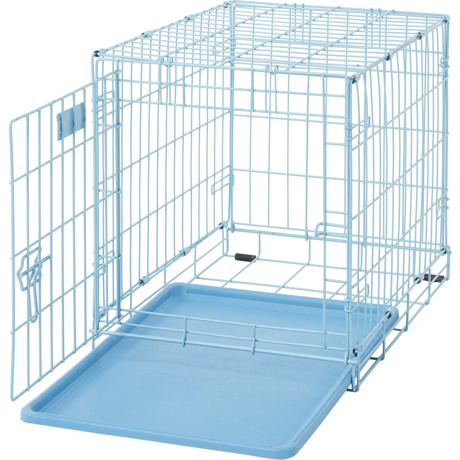 MidWest ICrate Single Door Collapsible Wire Dog Crate, Blue - Image 8