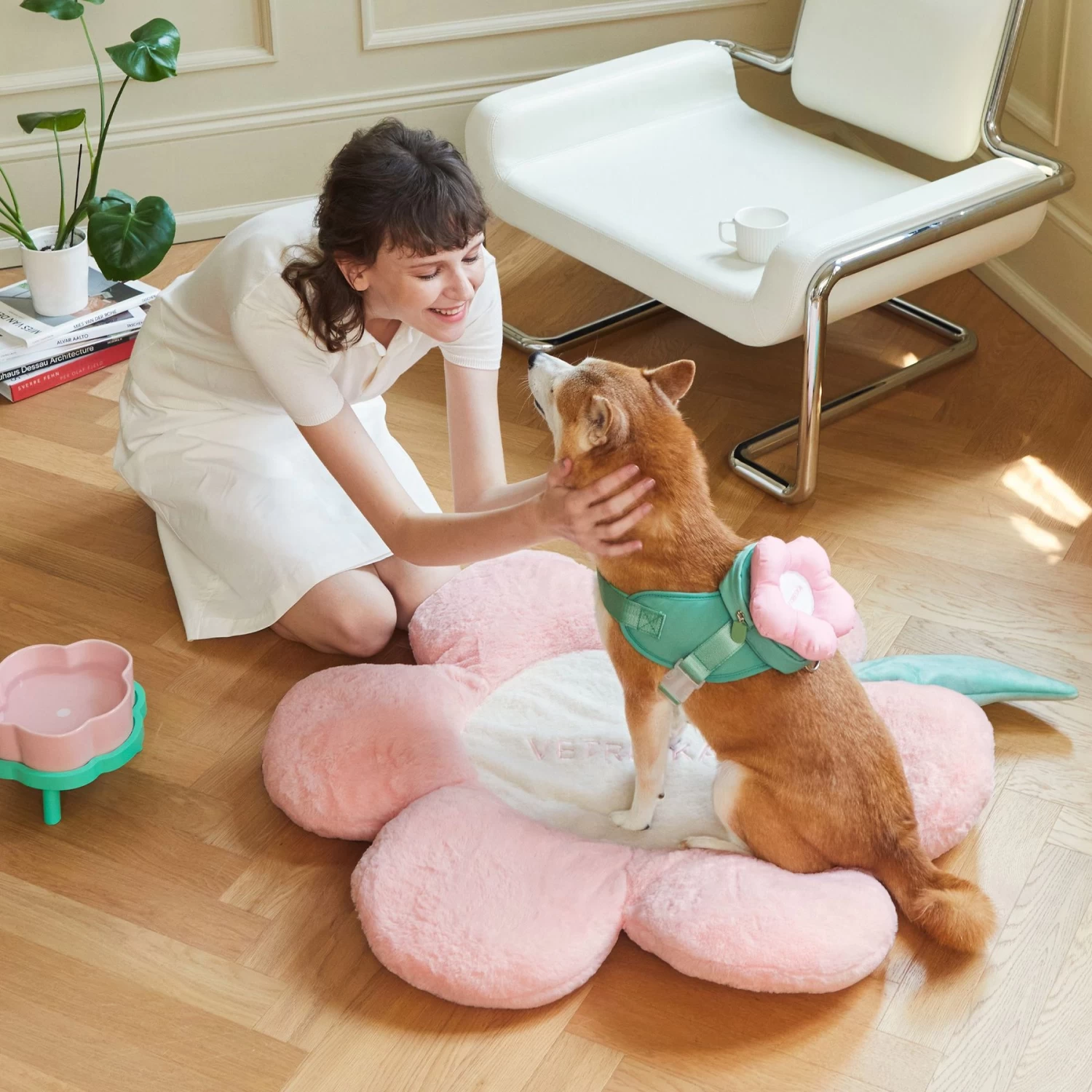 VETRESKA Flora Bolster Cat & Dog Bed - Image 8