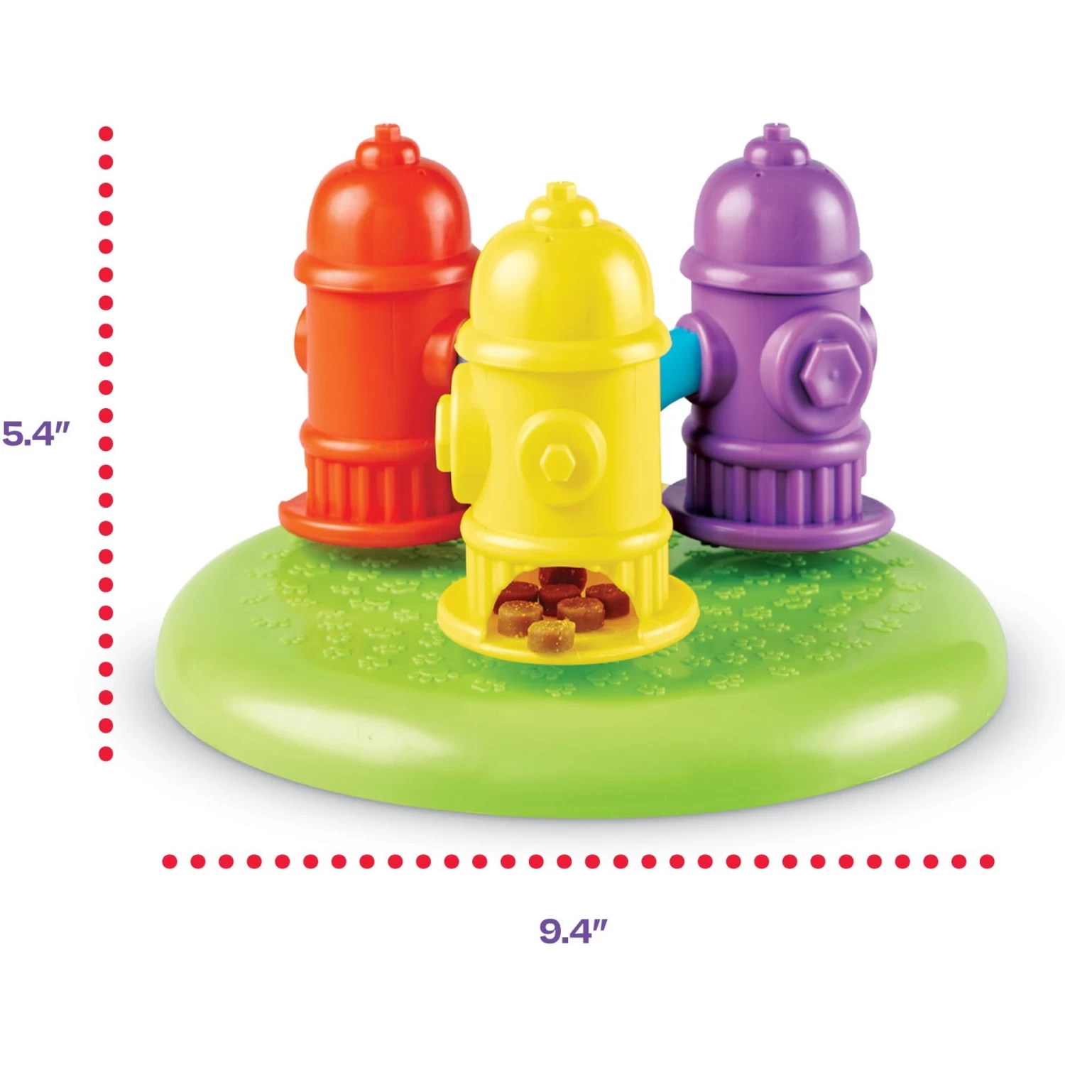 Brightkins Spinning Hydrants Treat Puzzle Dog Toy - Image 2