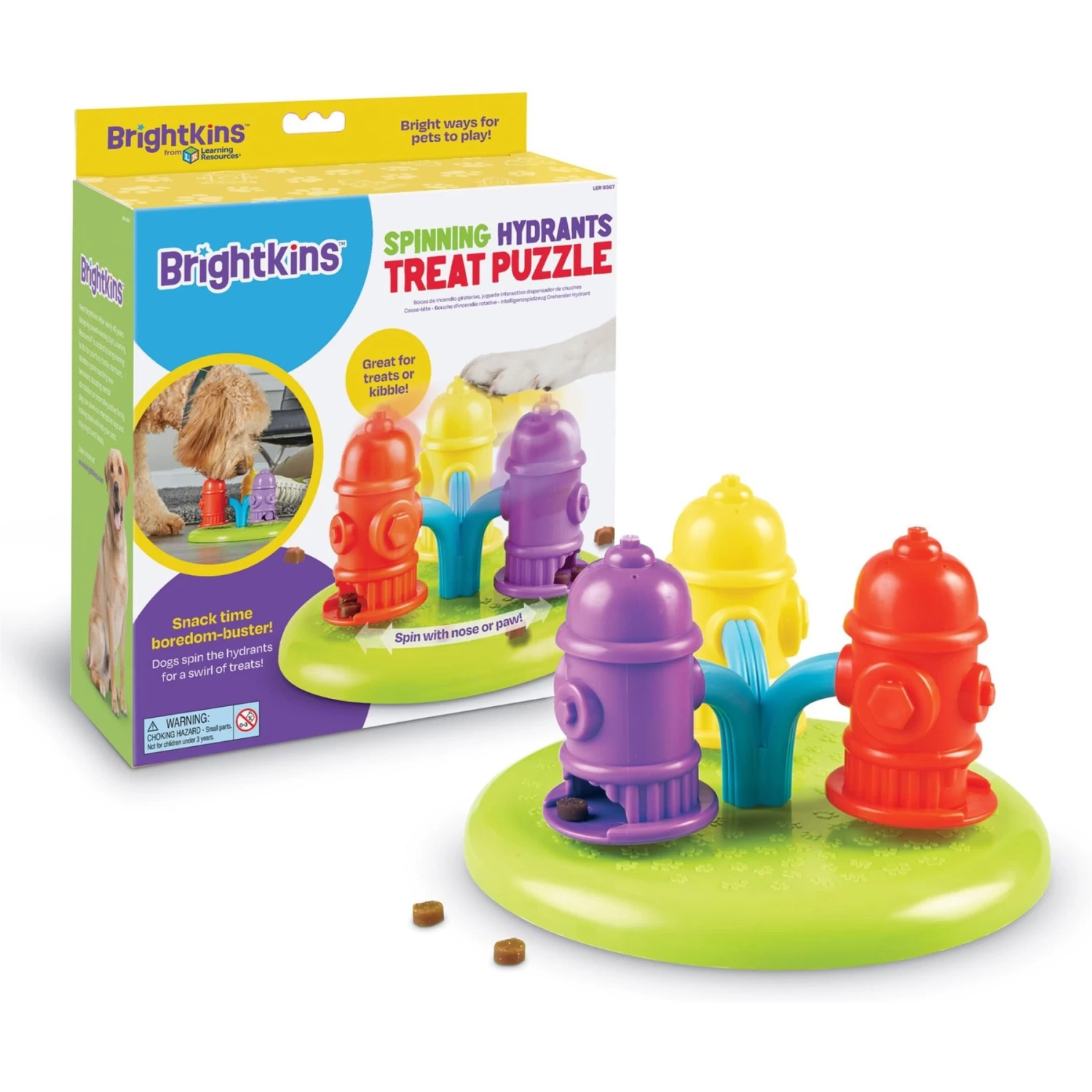 Brightkins Spinning Hydrants Treat Puzzle Dog Toy - Image 6