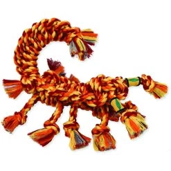 Mammoth SnakeBiter Scorpion Rope Dog Toy, Color Varies