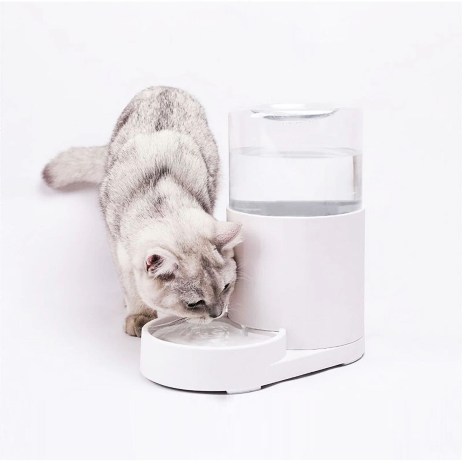 Hanamya Automatic Water Dispenser With 3 Liter Capacity Dog & Cat Waterer, White - Image 3