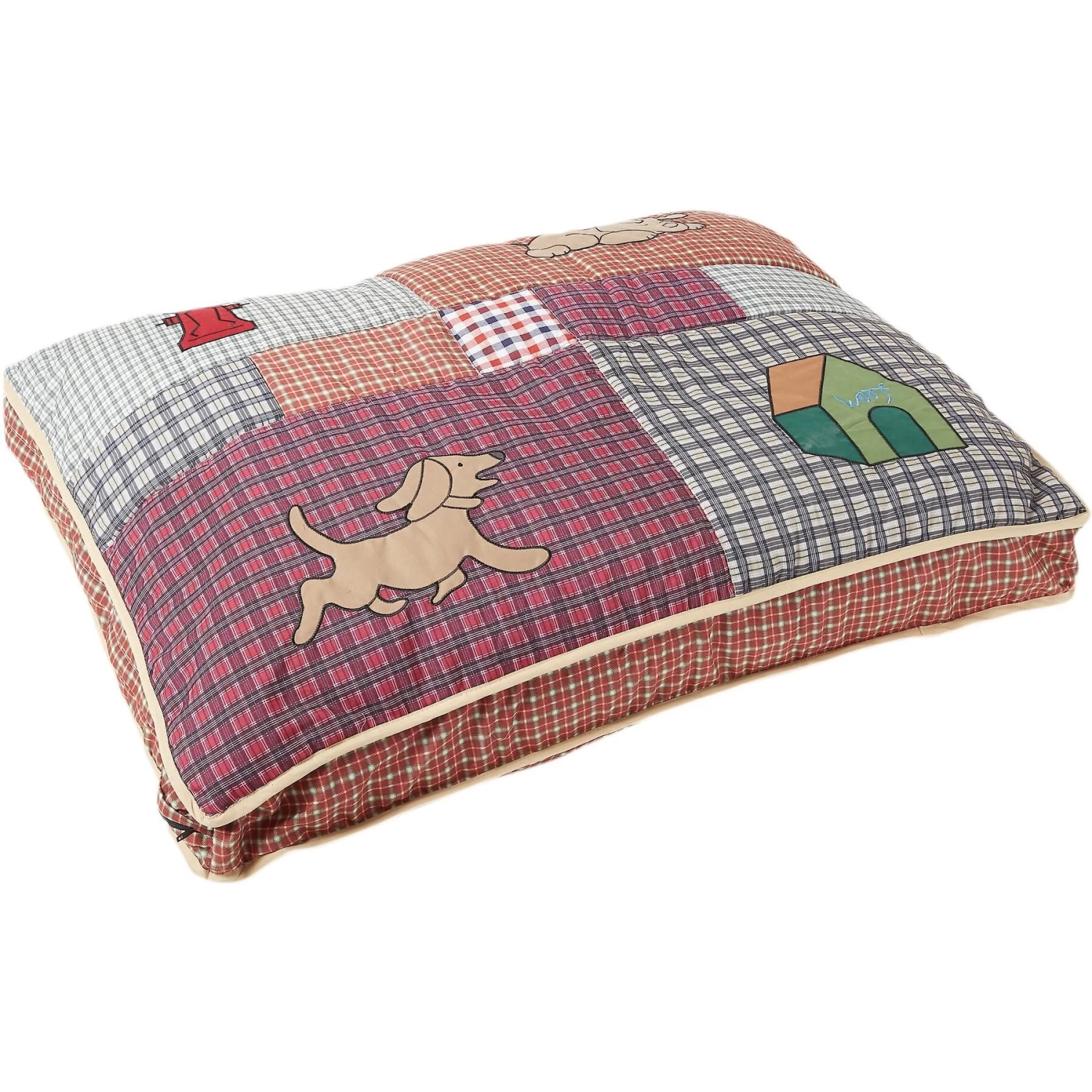 Aspen Pet Quilted Novelty Pillow Dog Bed With Removable Cover - Image 3