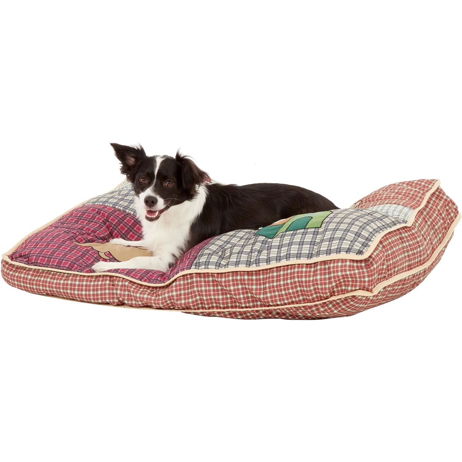 Aspen Pet Quilted Novelty Pillow Dog Bed With Removable Cover - Image 5