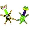 Fat Cat Rubber Neckers Squeaky Dog Toy, Color Varies