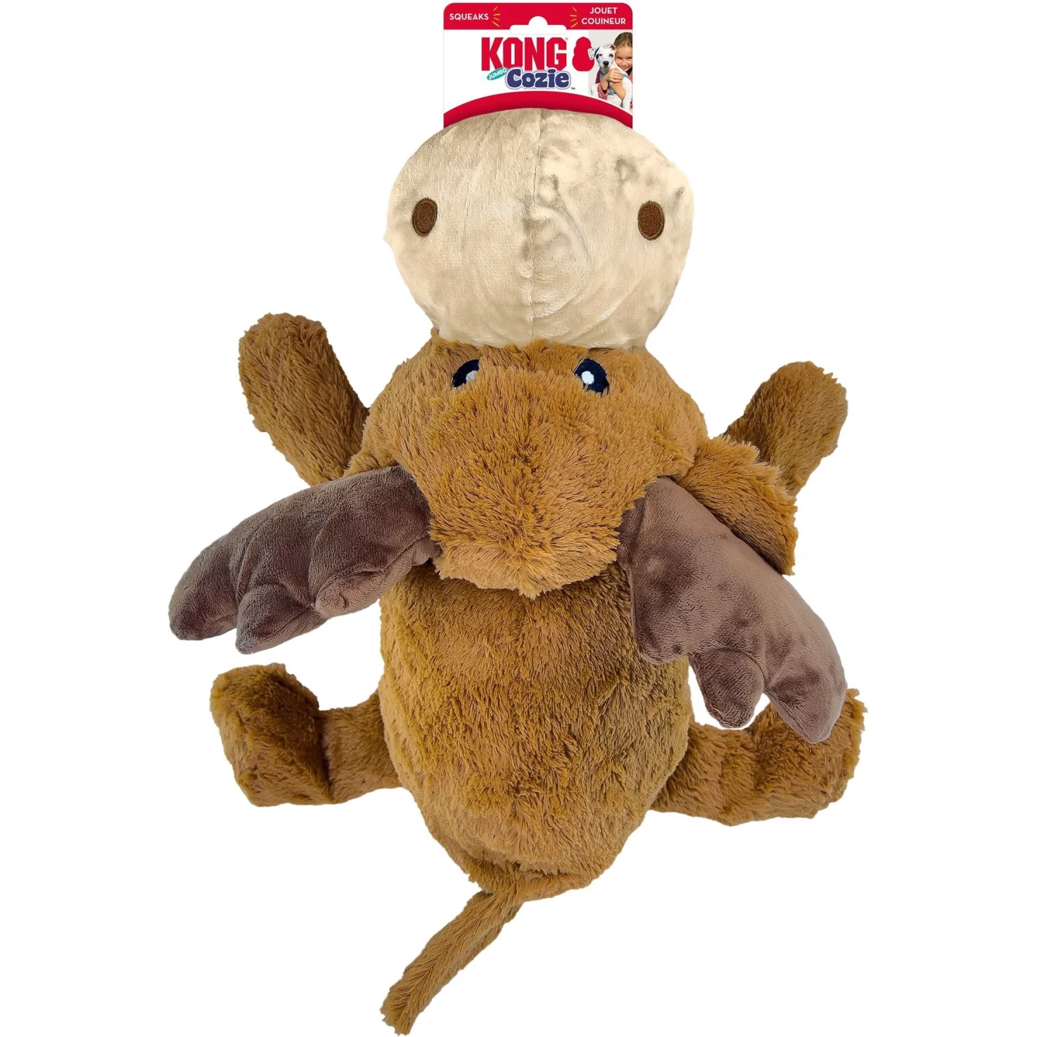 KONG Cozie Jumbo Marvin Squeaky Plush Dog Toy - Image 3
