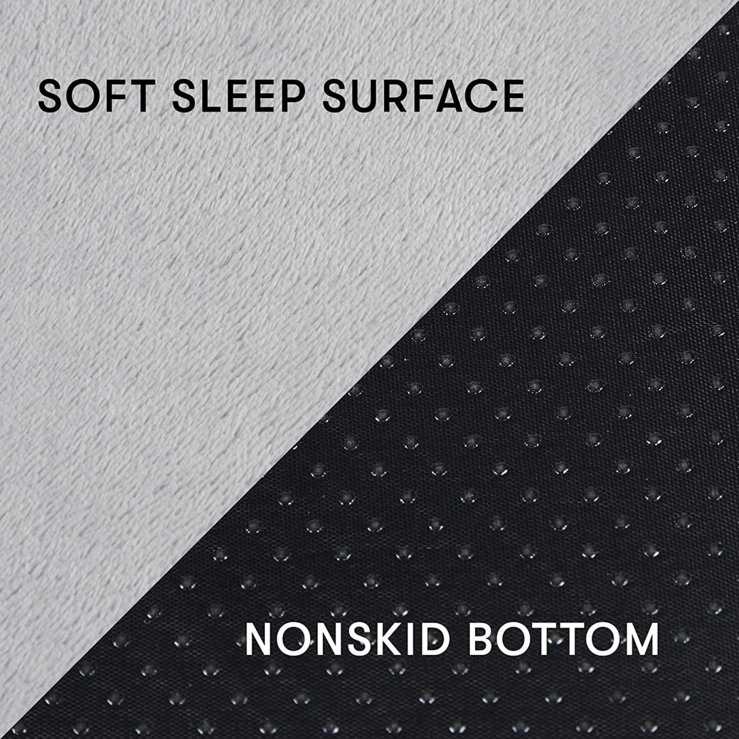 Friends Forever Harper Orthopedic Couch Bolster Sofa With Removable Cover Cat & Dog Bed, Grey - Image 6