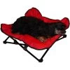 HDP Elevated Padded Napper Cot Space Saver Dog Bed, Red, Large