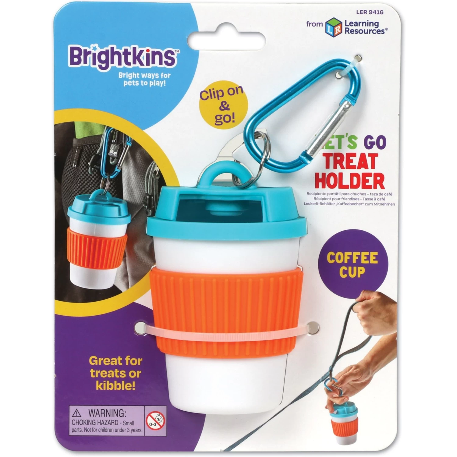 Brightkins Let's Go Treat Holder Coffee Cup Dog Toy - Image 6