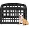 IRIS 4-Panel Dog Exercise Playpen, Black, Medium: 24-in
