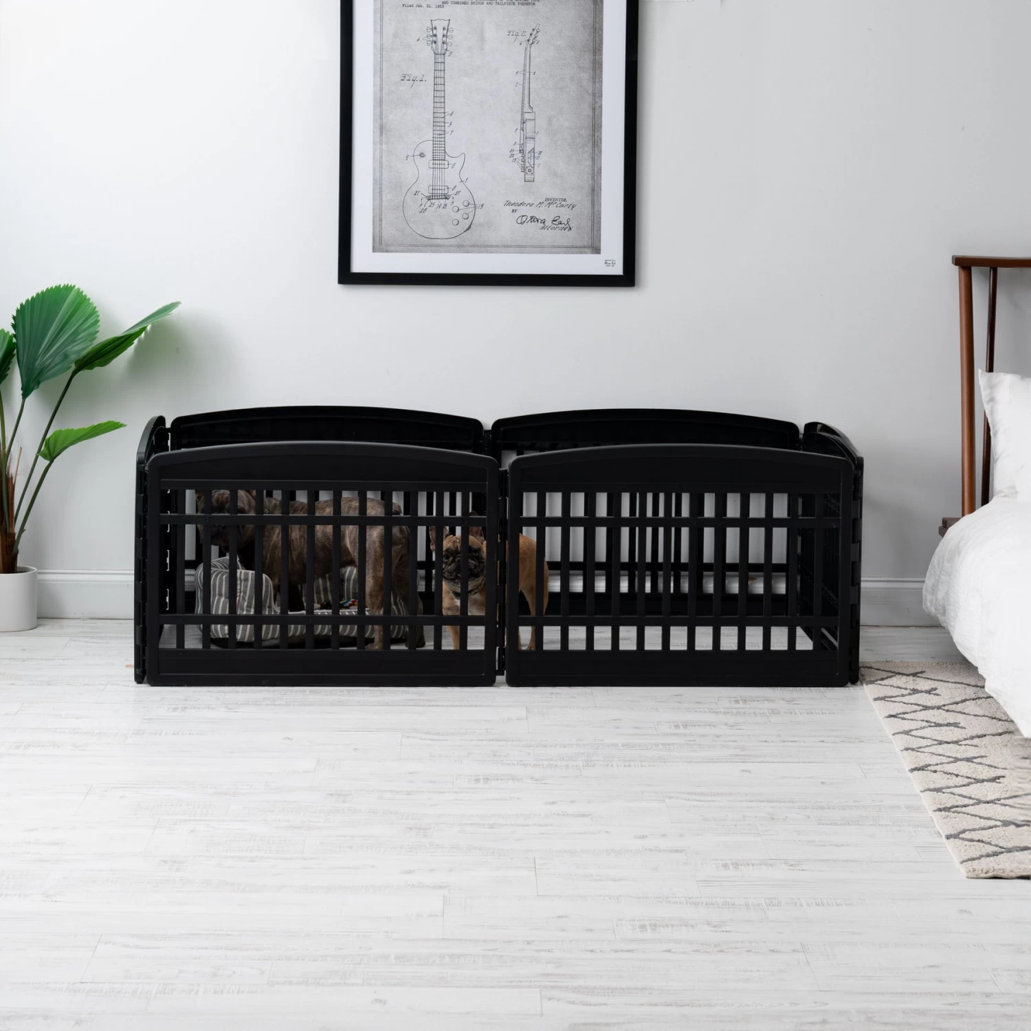 IRIS 6-Panel Dog Exercise Playpen, Black, Medium: 24-in - Image 6