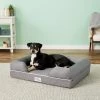 PetFusion Ultimate Lounge Memory Foam Bolster Cat & Dog Bed With Removable Cover