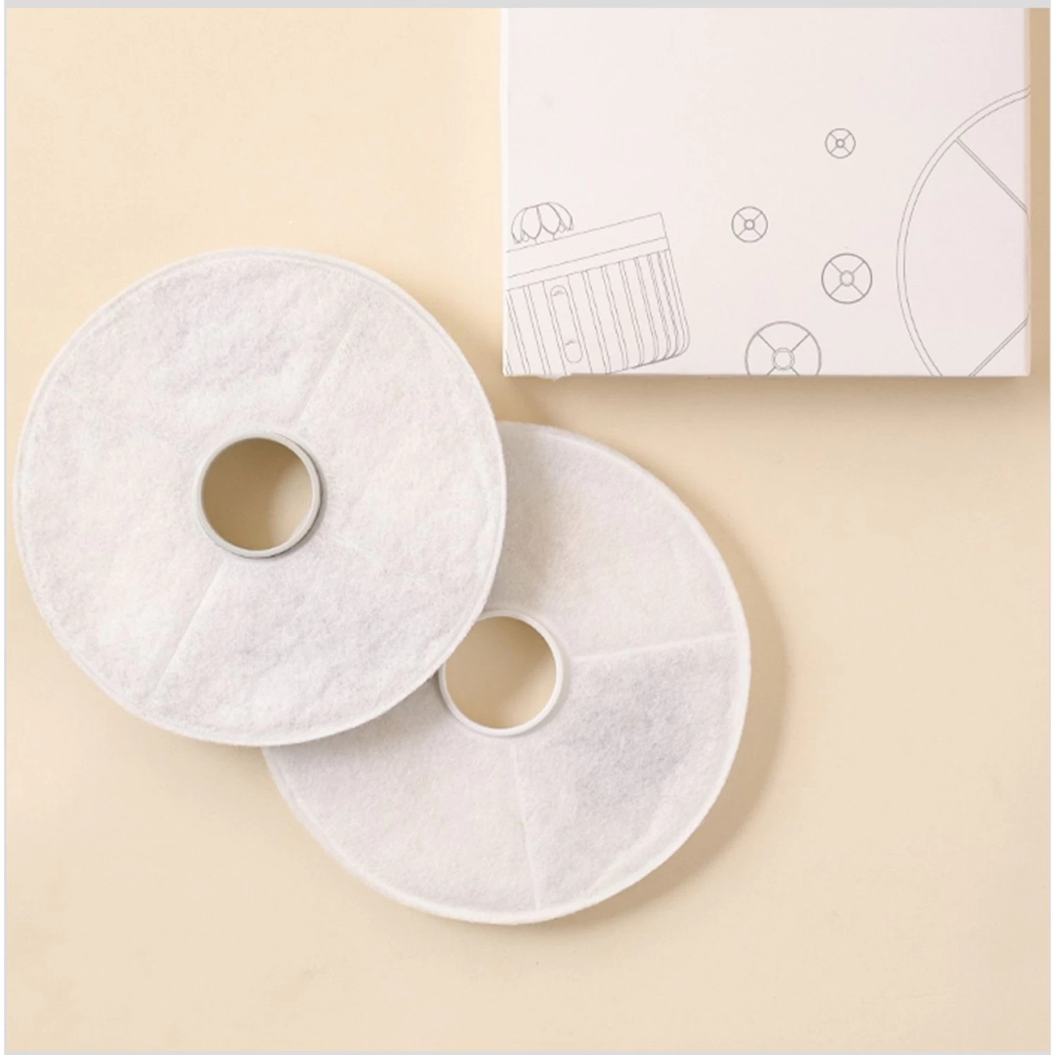 Hanamya Water Fountain Replacement Dog & Cat Filters, 4 Count