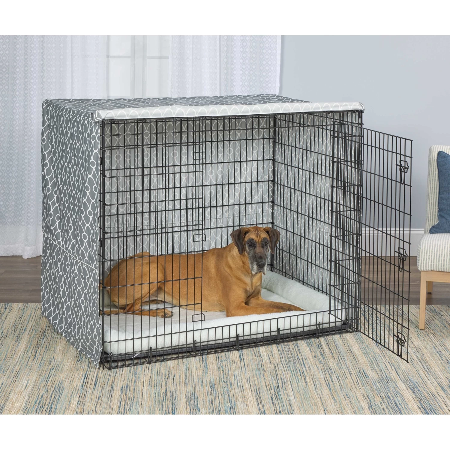 MidWest Privacy Dog Crate Cover, 54-in - Image 4