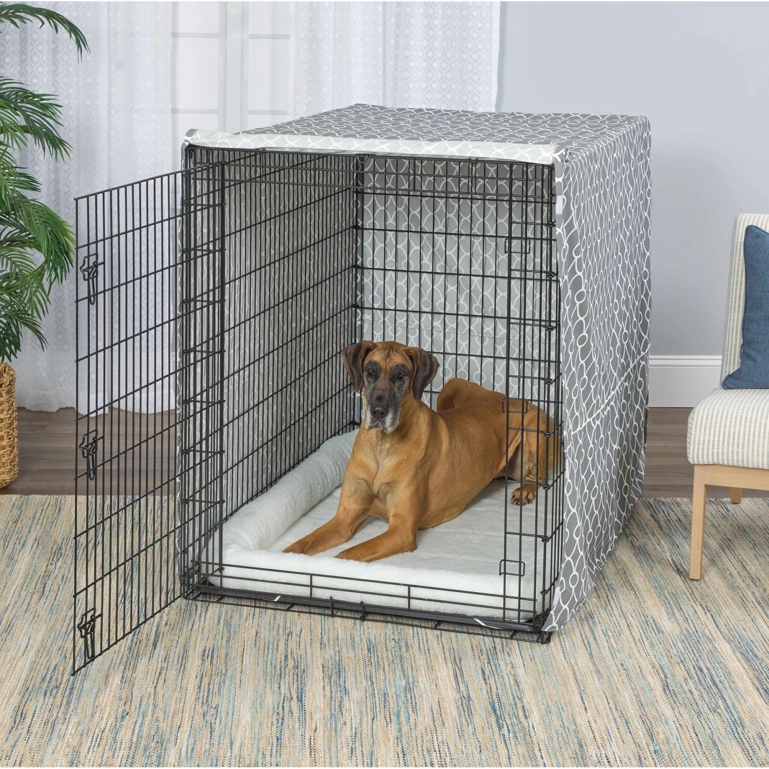 MidWest Privacy Dog Crate Cover, 54-in - Image 5